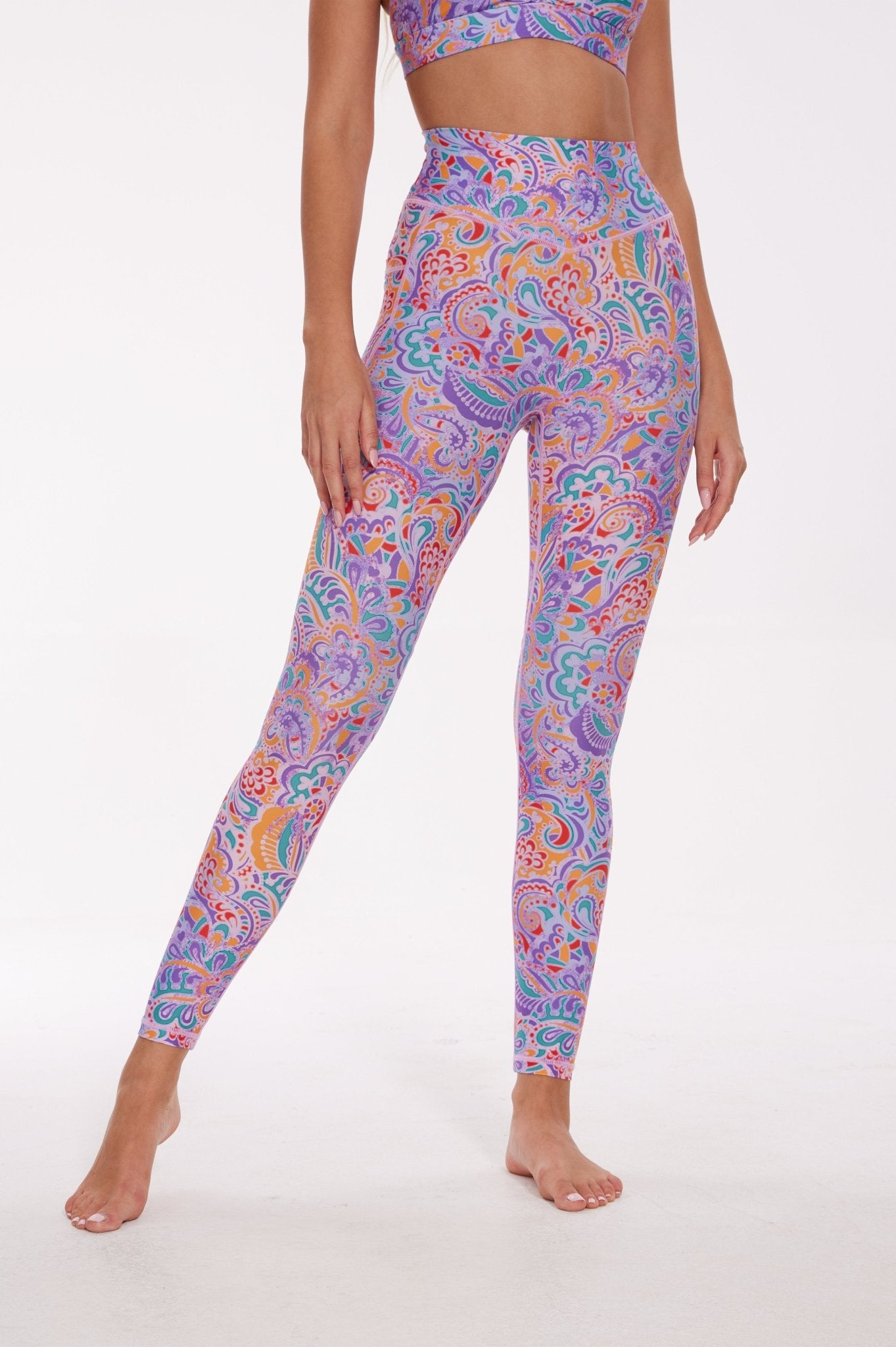 Paisley yoga pants best sale