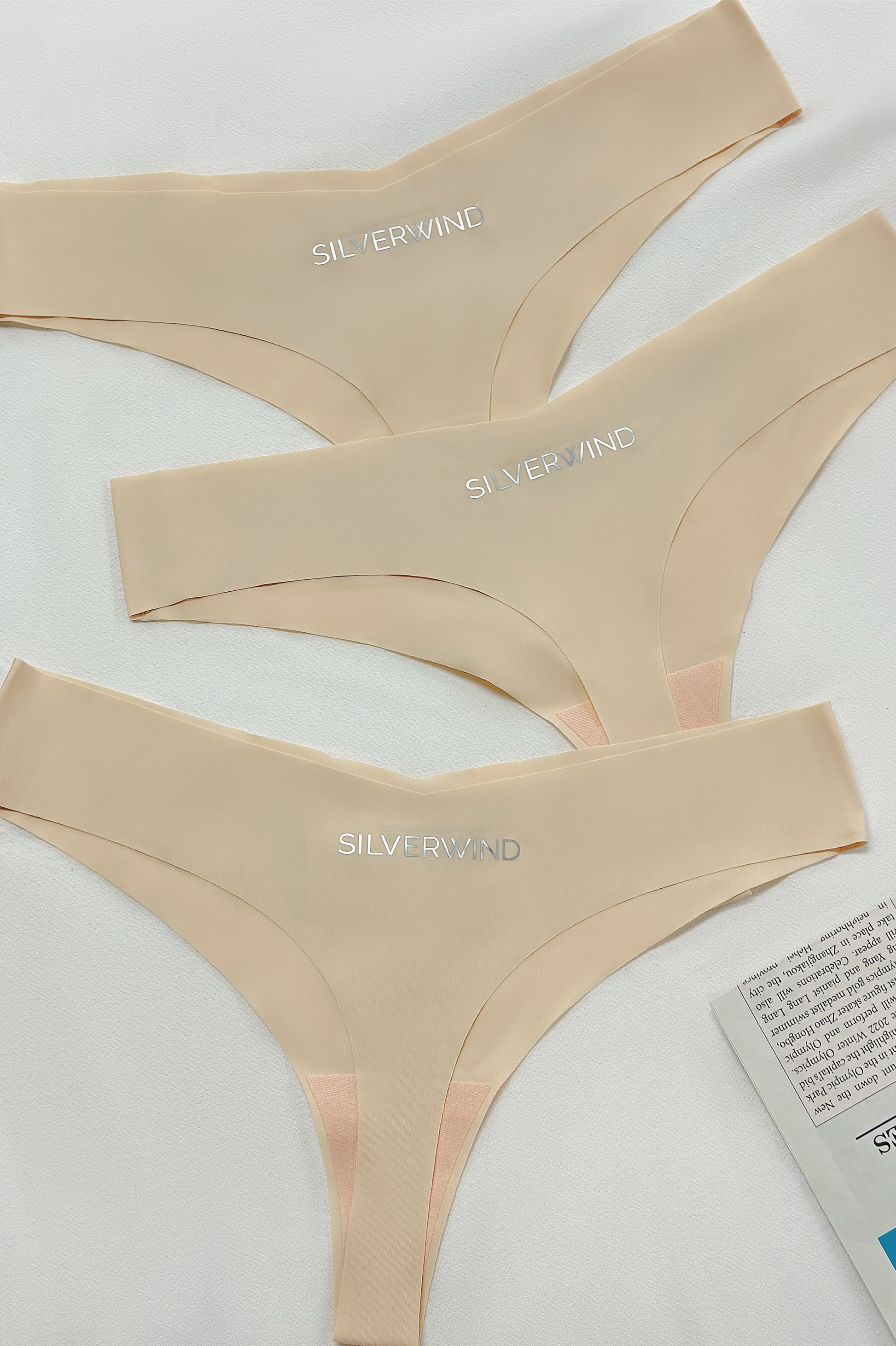 No VPL - Women Training Nude Thong Underwear 3 Pack – SILVERWIND