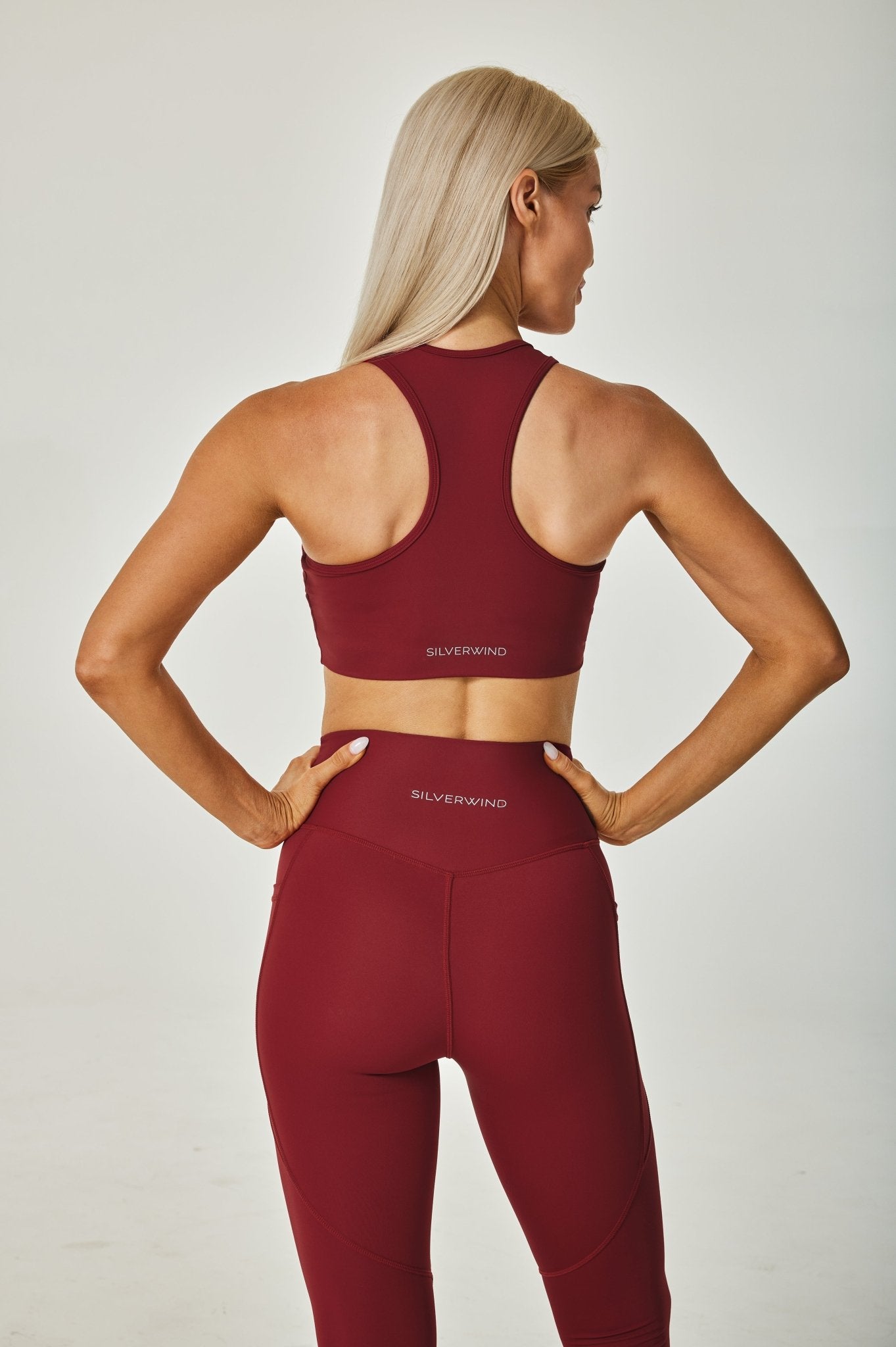 Airflow Rushed Front Bra - Dark Red - MYSILVERWIND