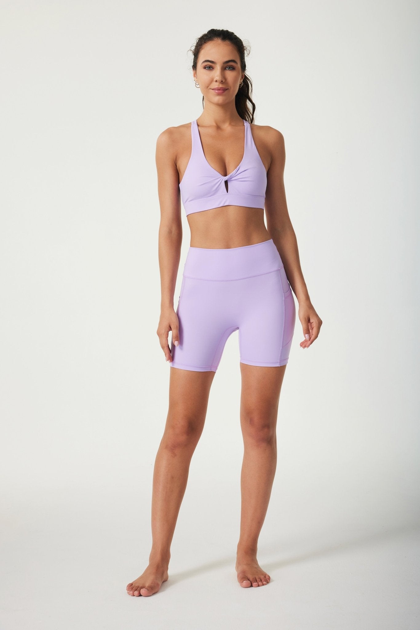 ButterySoft High - waisted Bike Shorts - Lilac - MYSILVERWIND