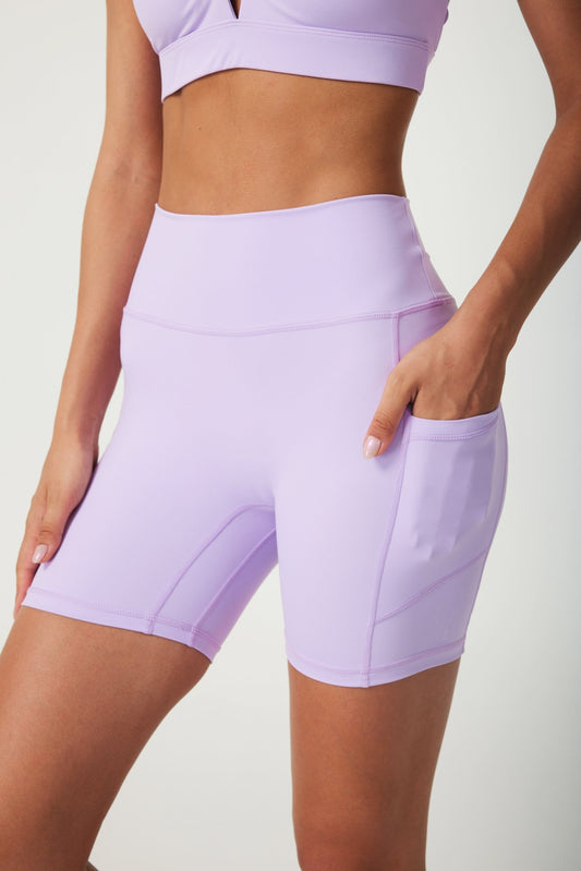 ButterySoft High - waisted Bike Shorts - Lilac - MYSILVERWIND