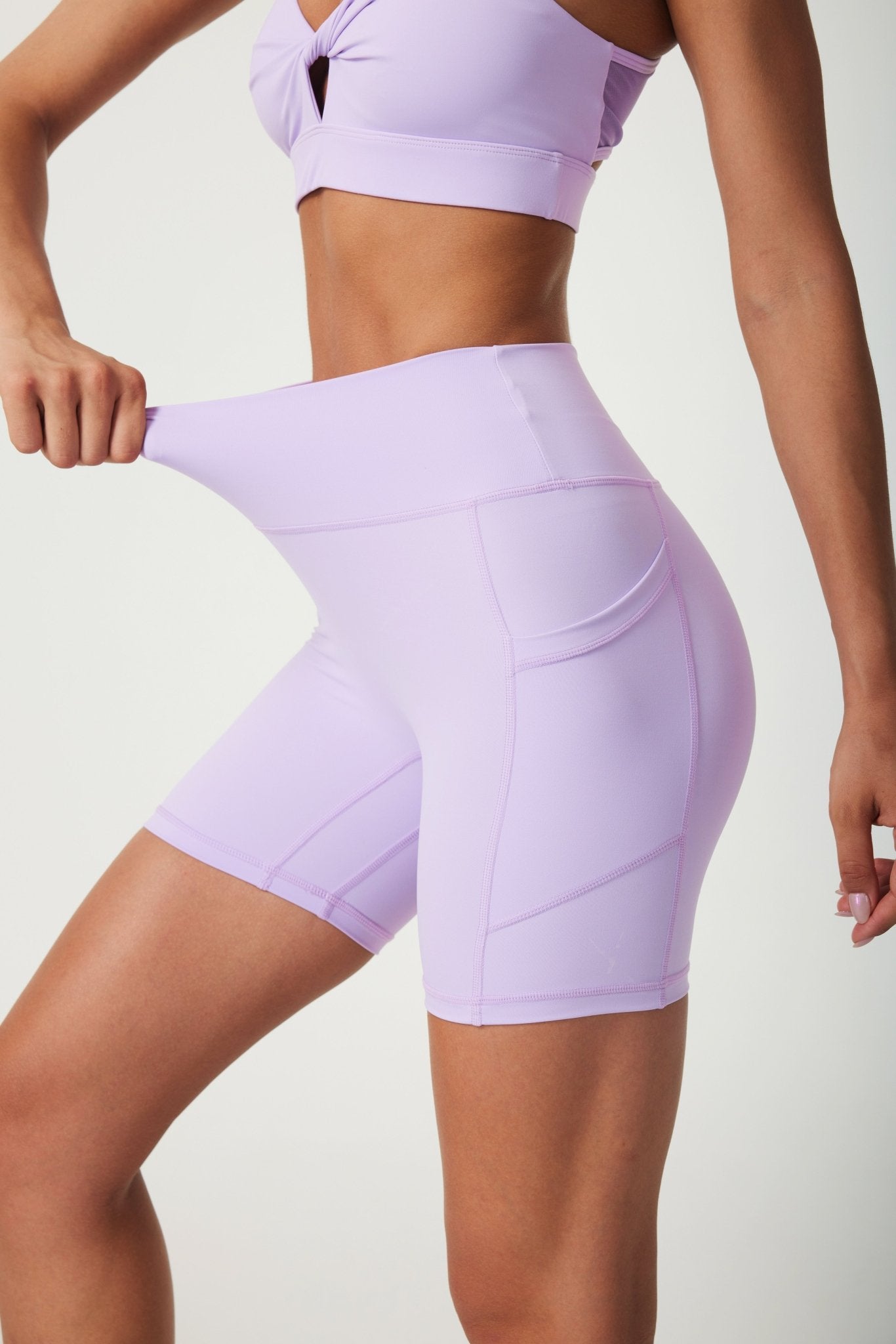 ButterySoft High - waisted Bike Shorts - Lilac - MYSILVERWIND