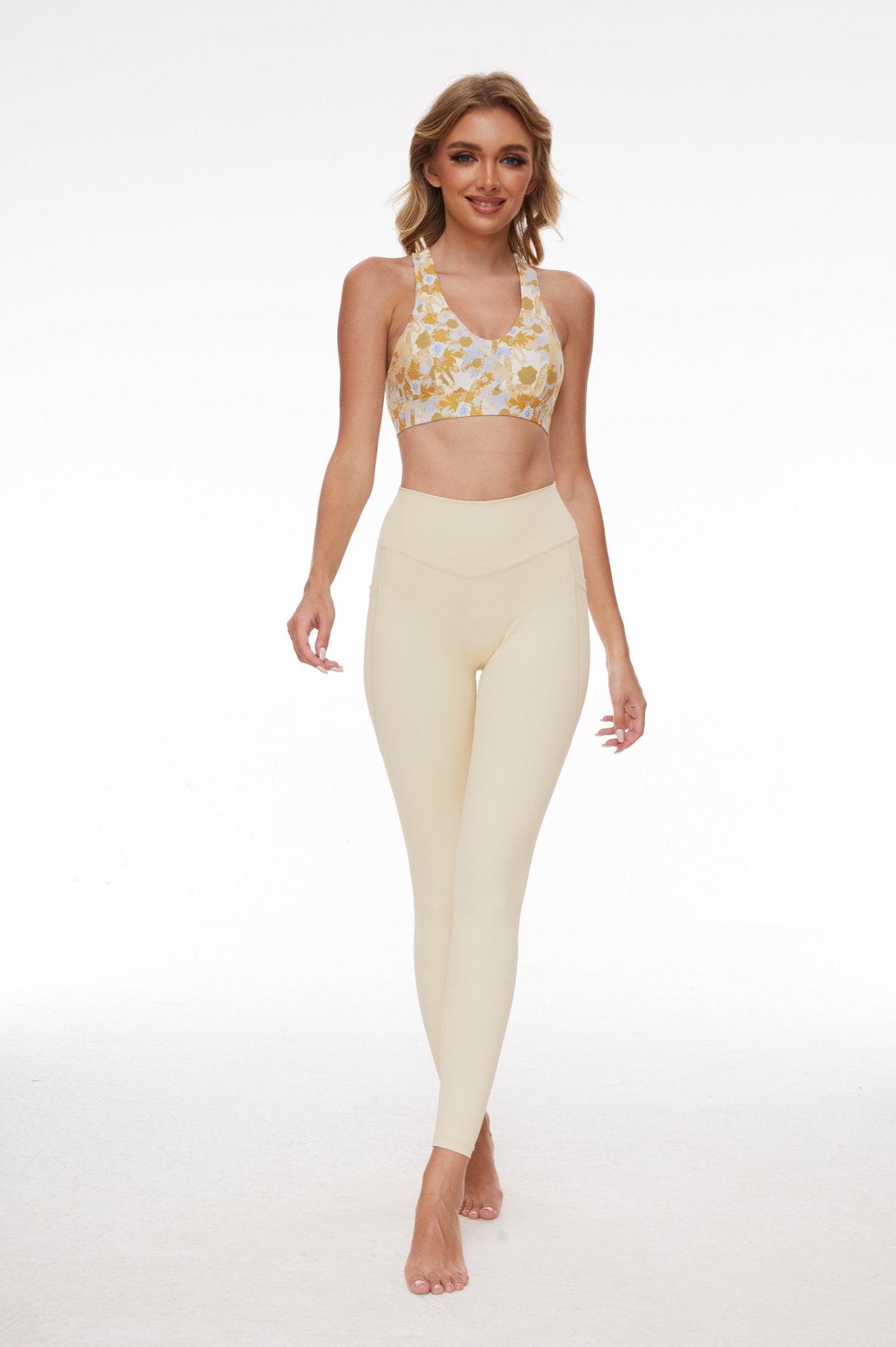 ButterySoft High - waisted leggings - Ivory White - MYSILVERWIND