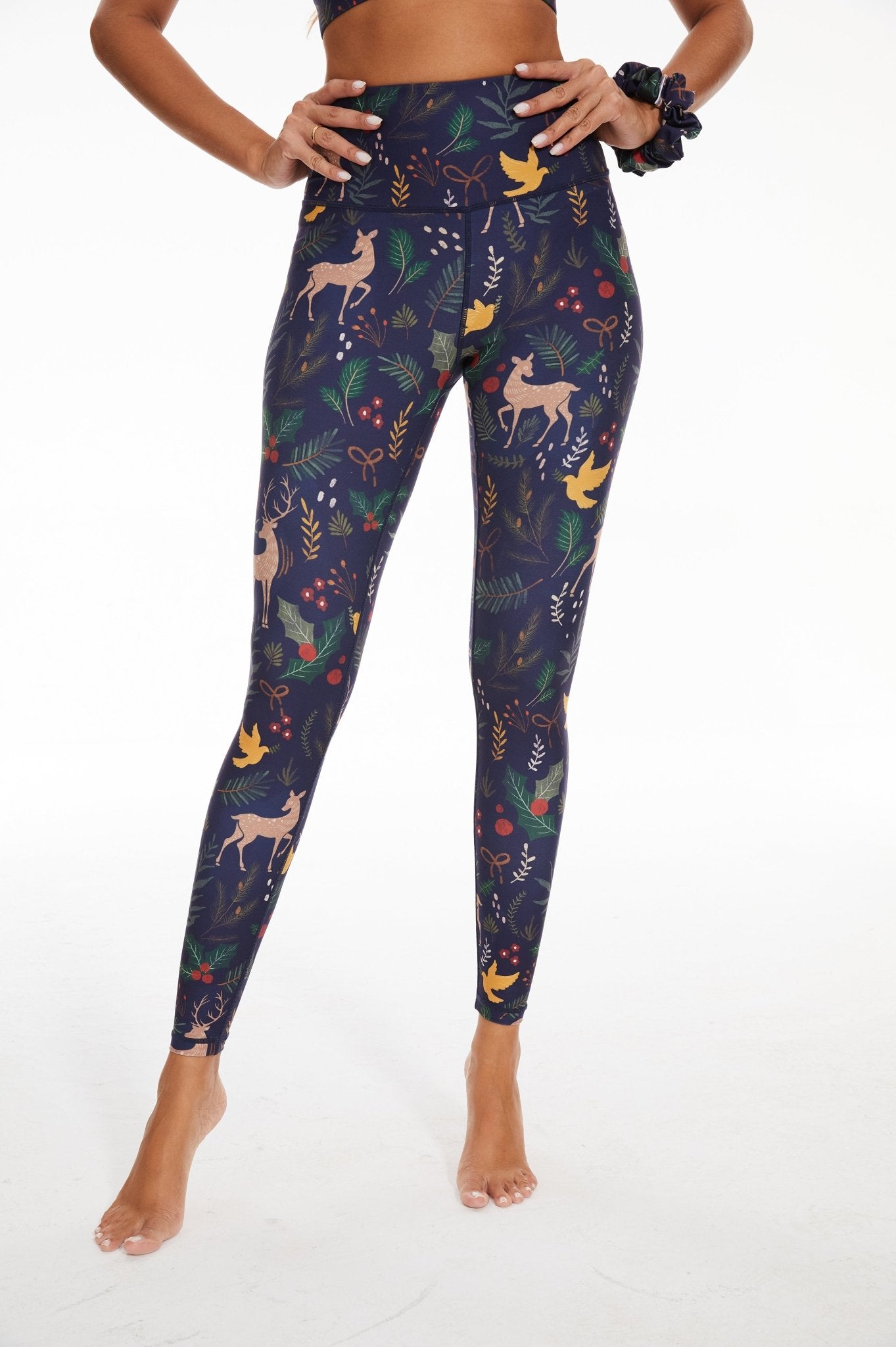 Christmas Feast High - waisted Leggings - MYSILVERWIND