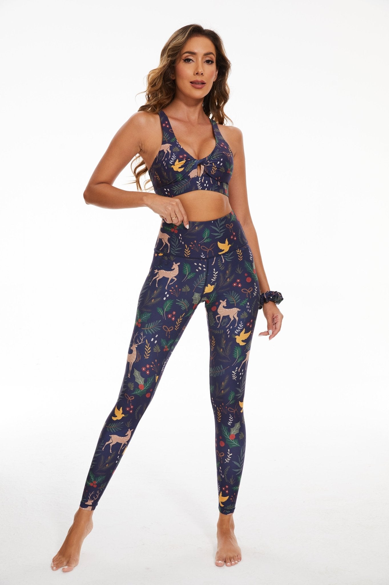 Christmas Feast High - waisted Leggings - MYSILVERWIND