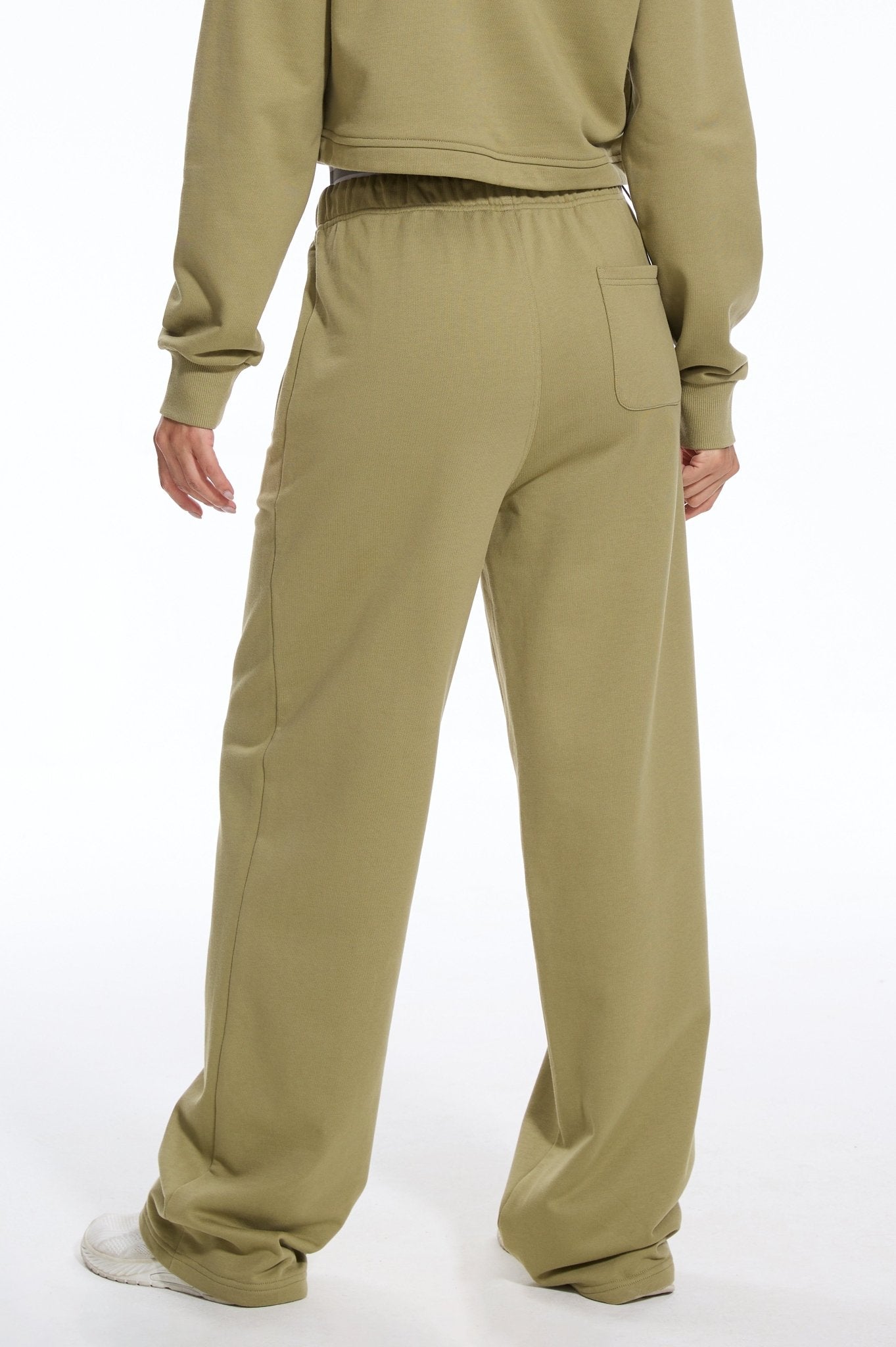 Cozy Double Wasited Joggers SweatPants - Moss Green - MYSILVERWIND