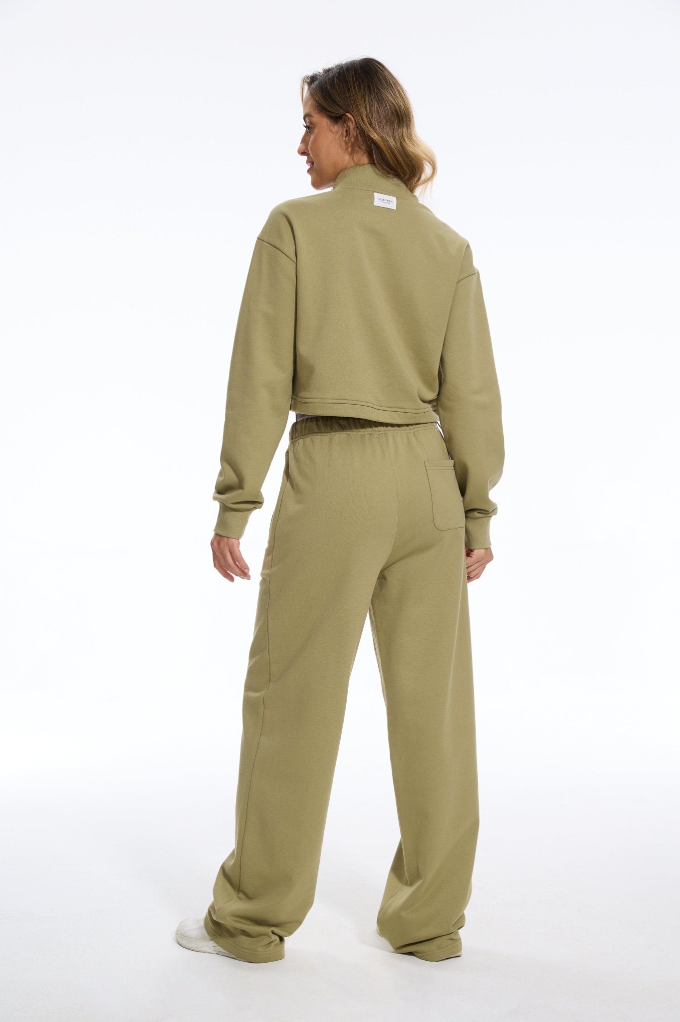 Cozy Double Wasited Joggers SweatPants - Moss Green - MYSILVERWIND