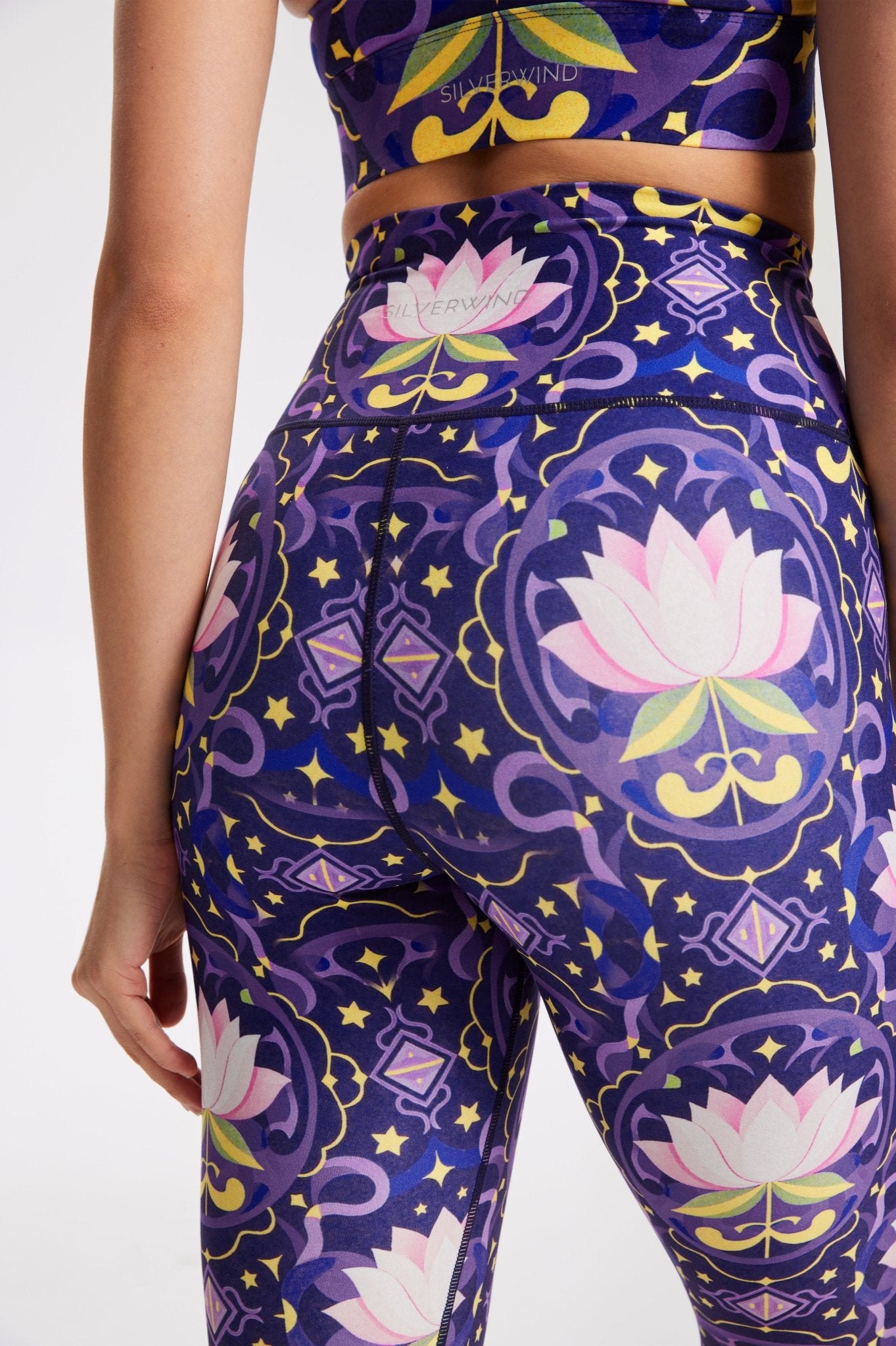 Divine Lotus High - Waisted Leggings - MYSILVERWIND