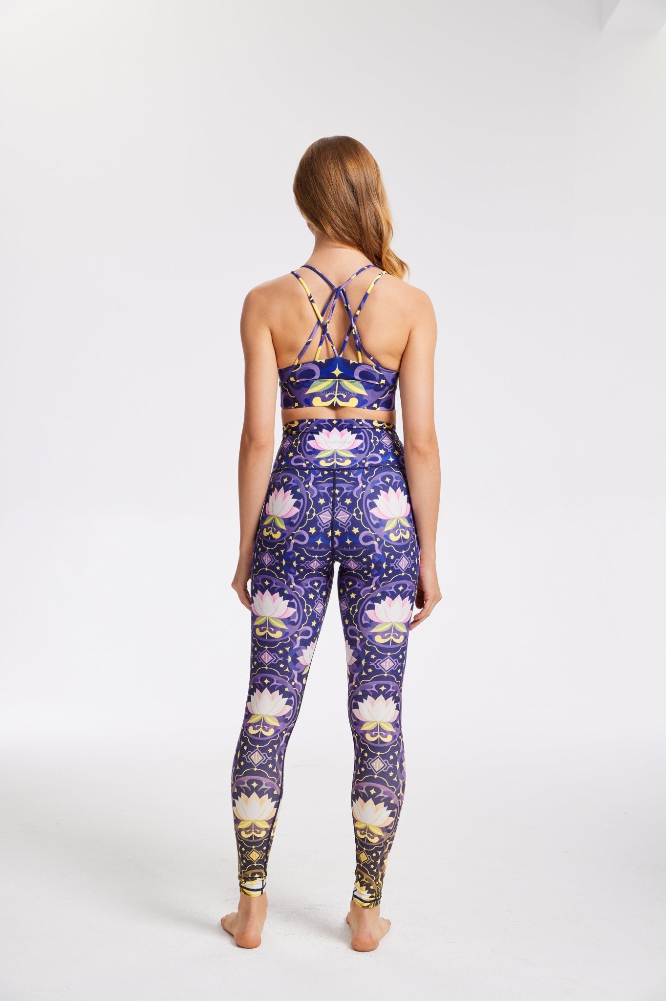 Divine Lotus High - Waisted Leggings - MYSILVERWIND