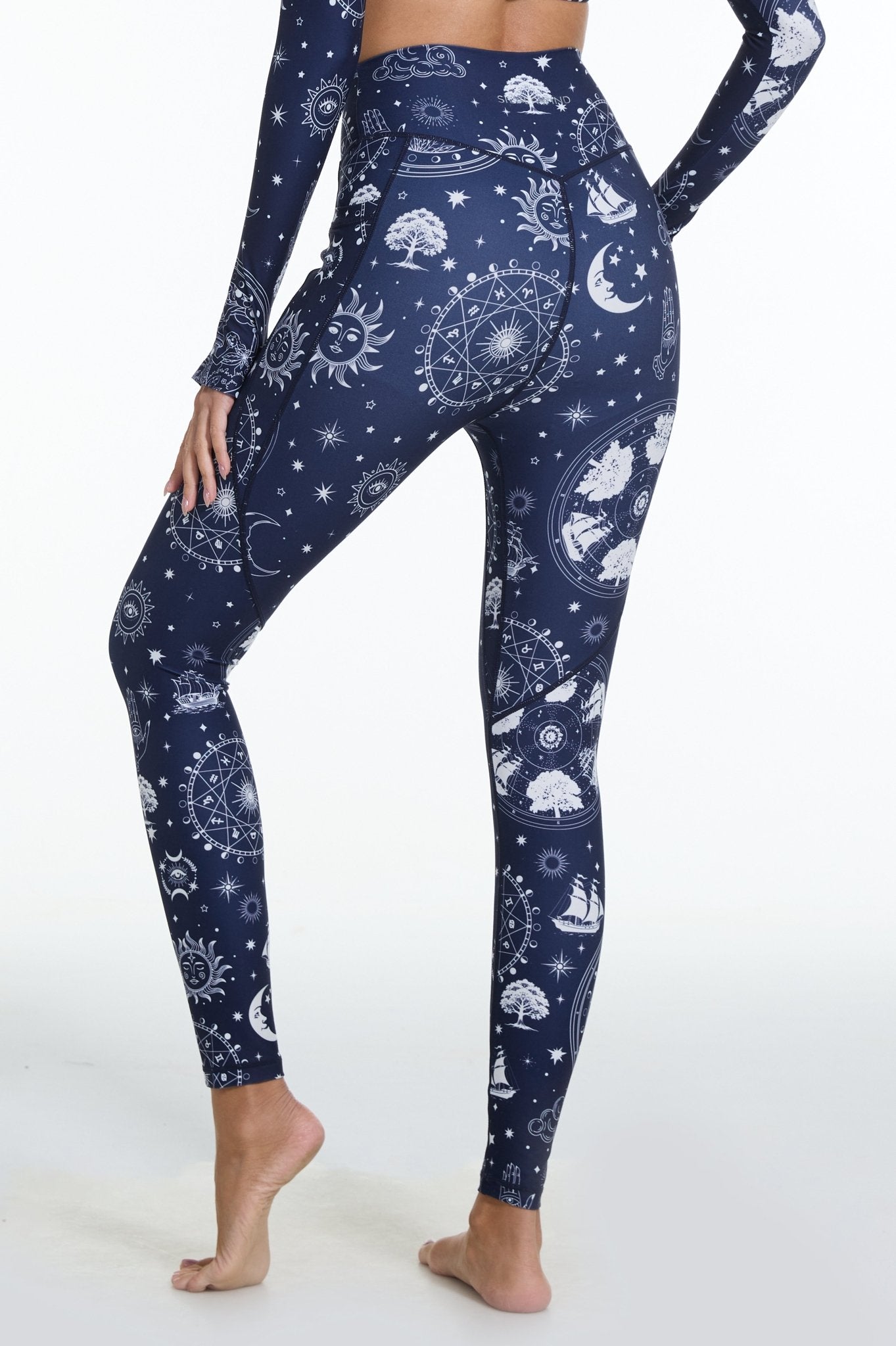 Eternal Odyssey High - waisted Leggings with Pockets - MYSILVERWIND