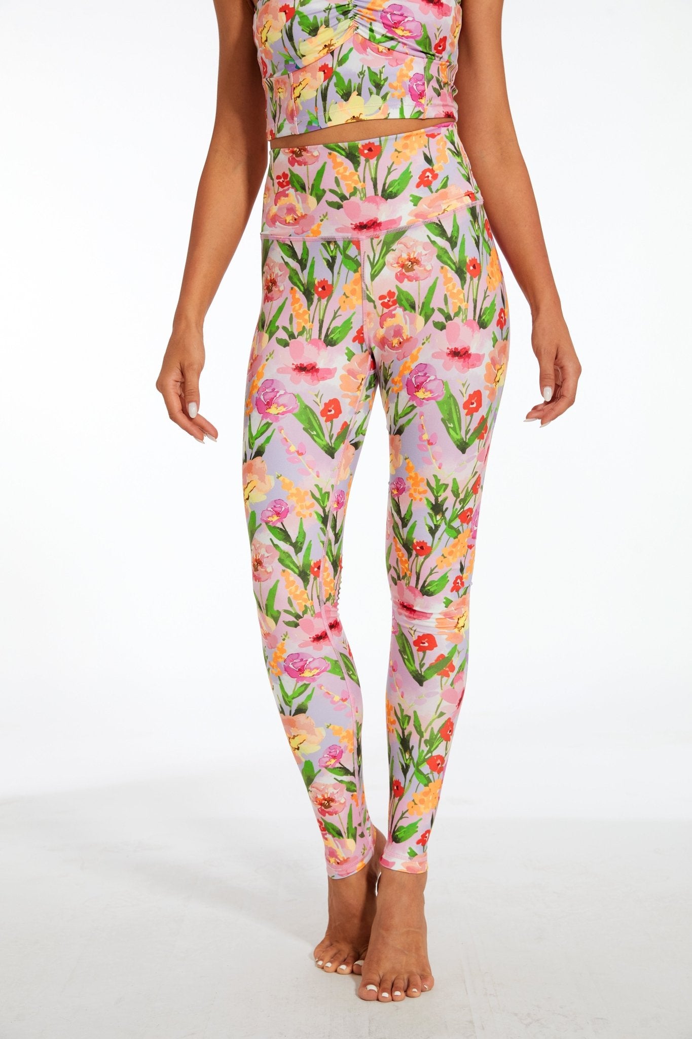 Floral Paradise High - waisted Leggings - MYSILVERWIND