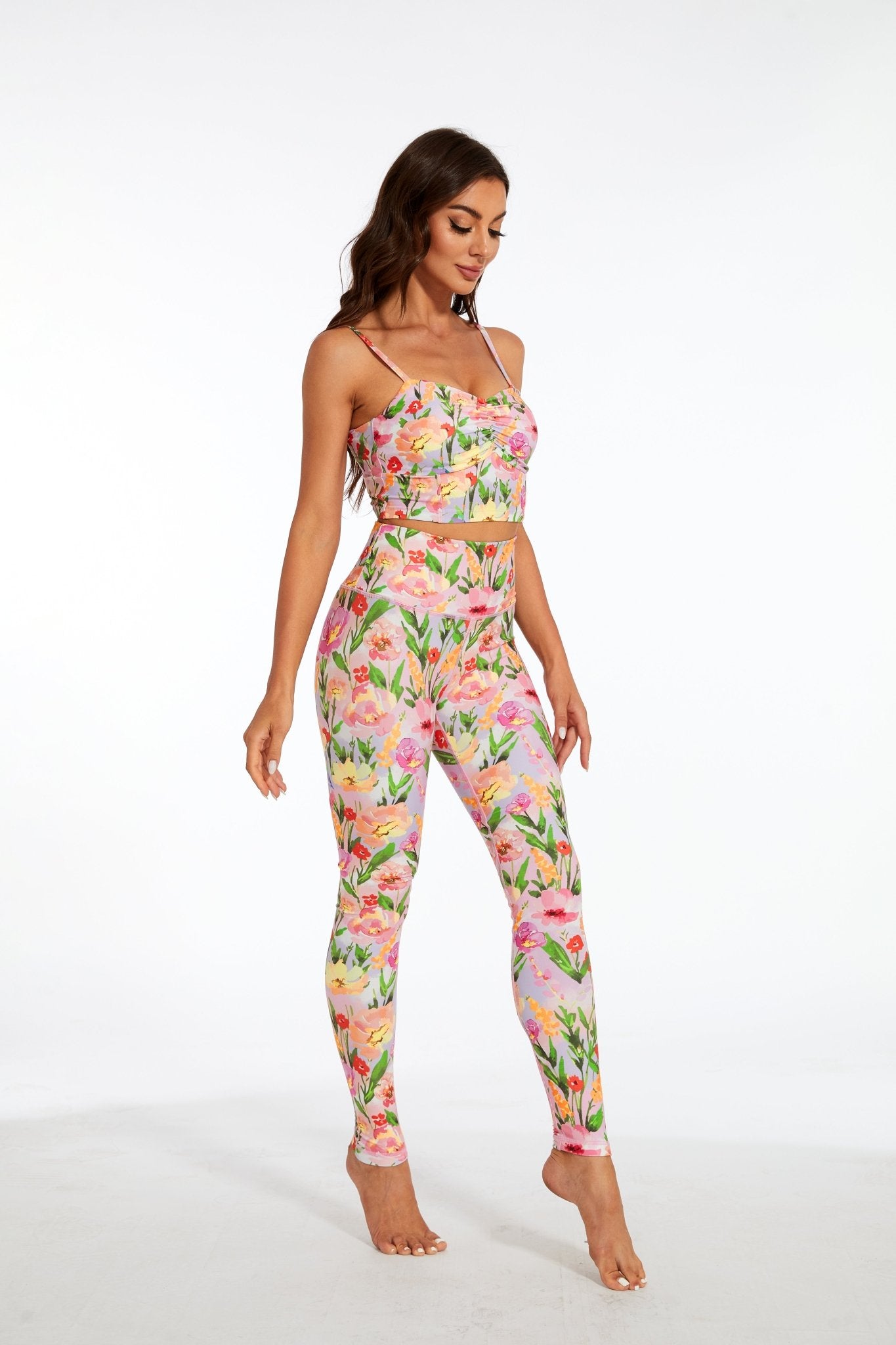 Floral Paradise High - waisted Leggings - MYSILVERWIND