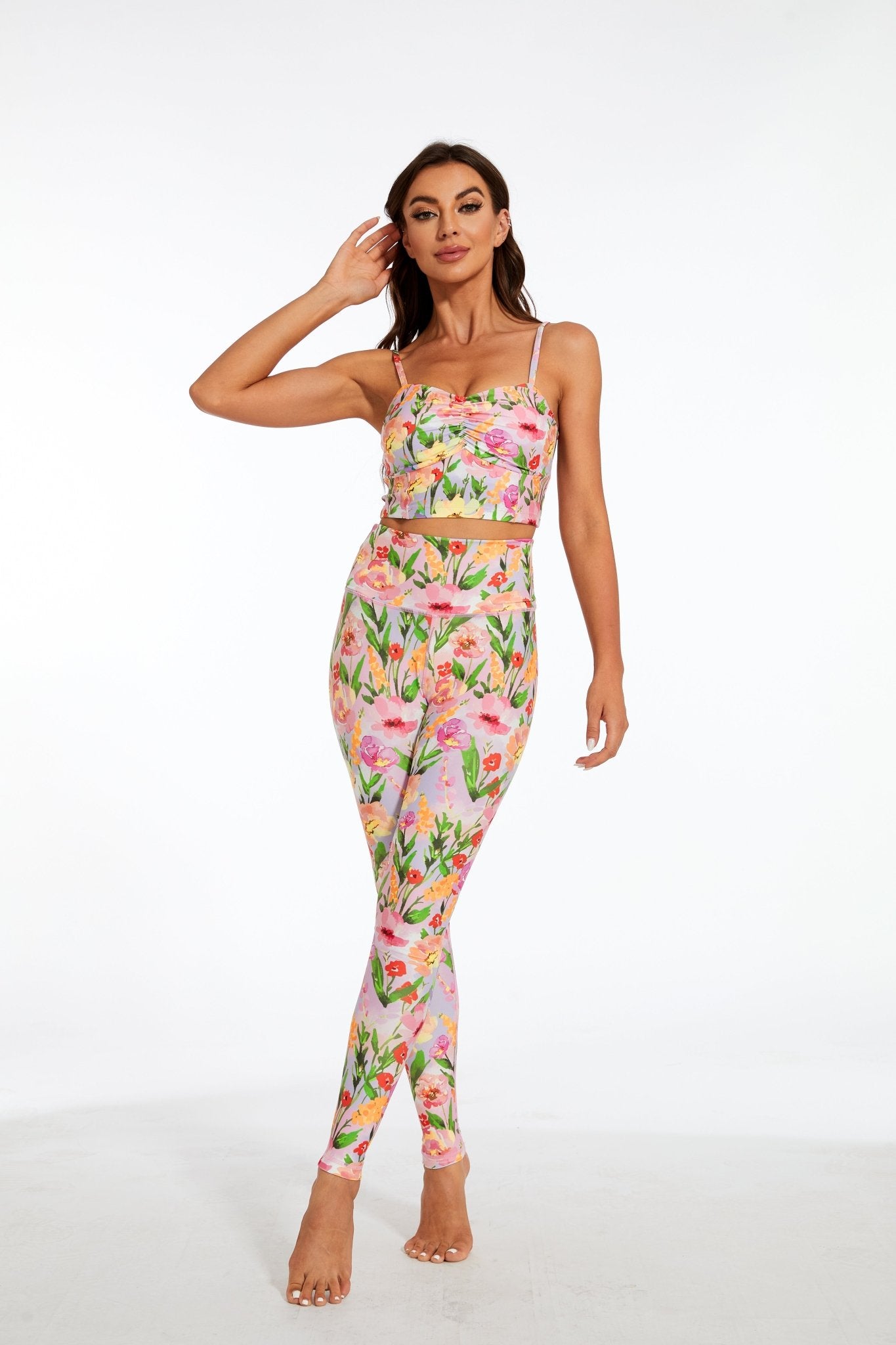 Floral Paradise High - waisted Leggings - MYSILVERWIND