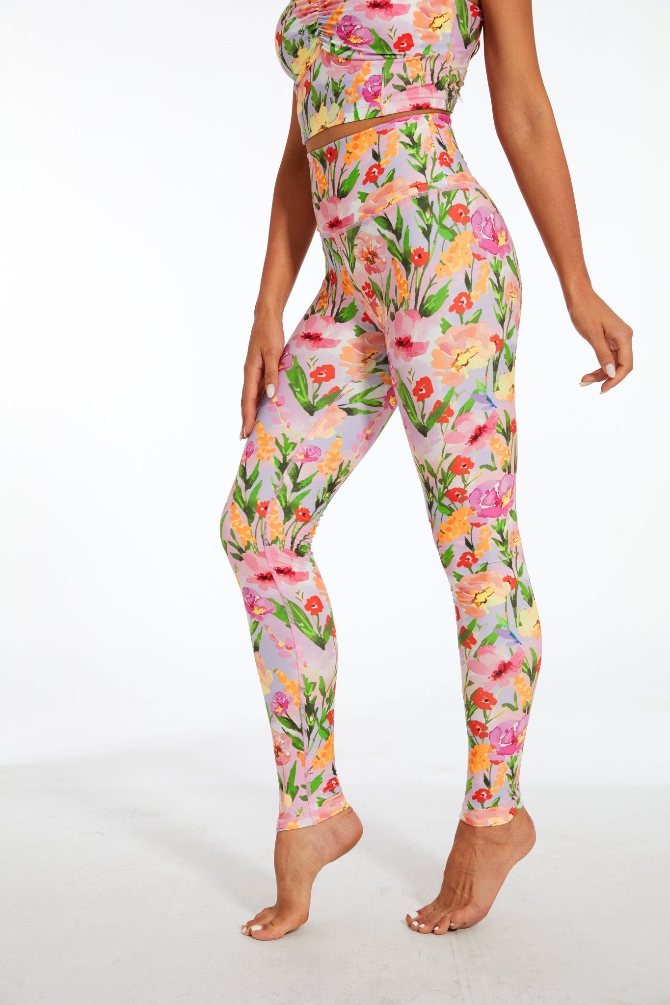 Floral Paradise High - waisted Leggings - MYSILVERWIND