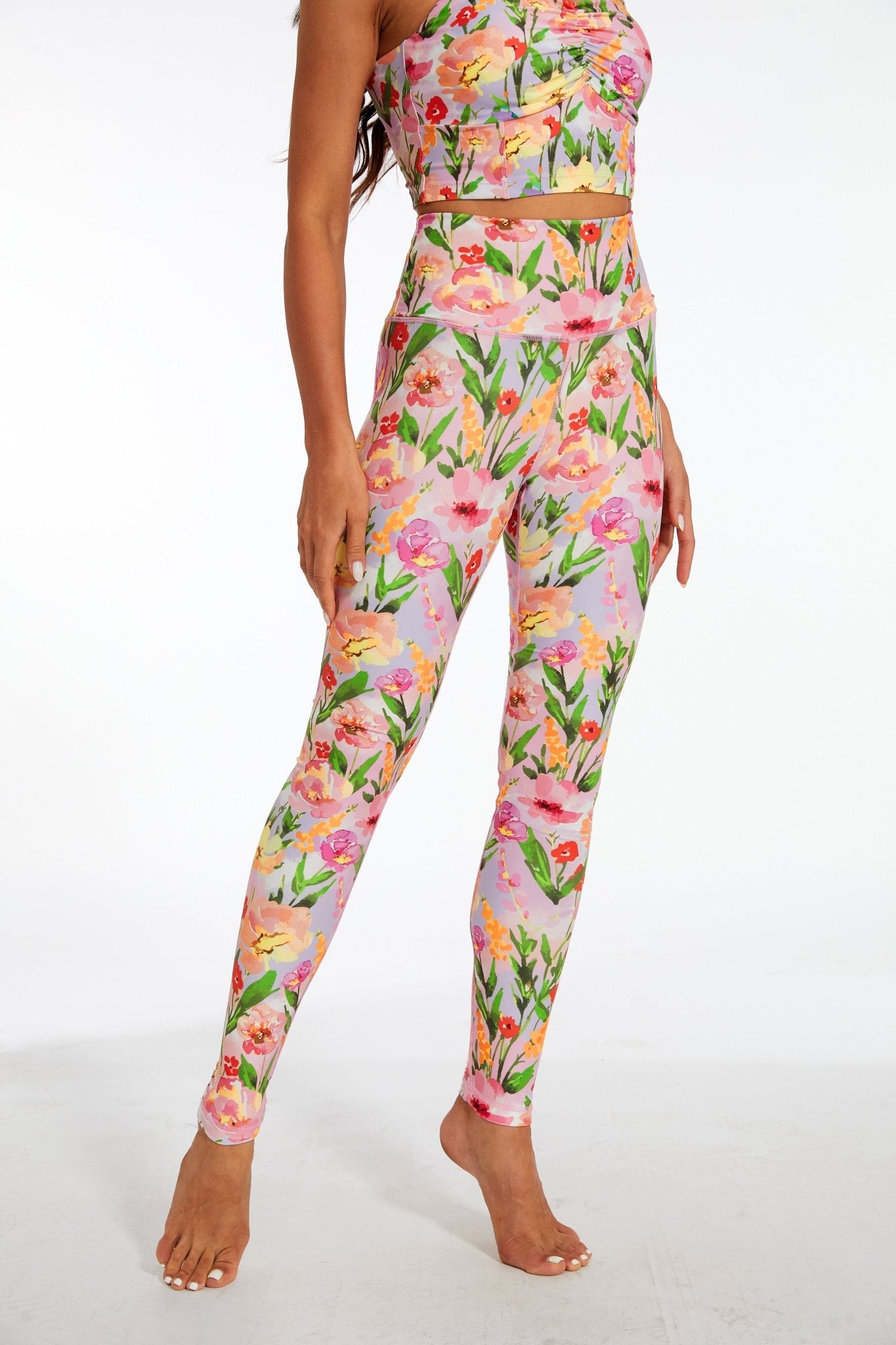 Floral Paradise High - waisted Leggings - MYSILVERWIND