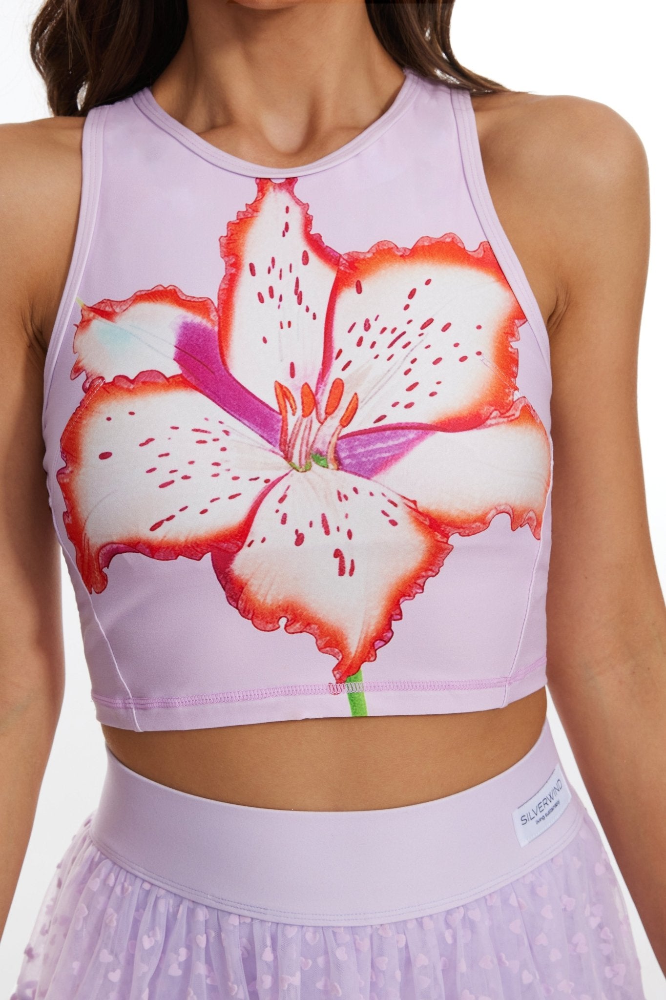 Graceful Lily Tank Top - Pink - MYSILVERWIND