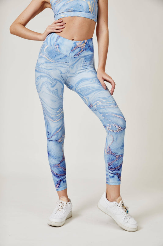 Illusion Leggings - Ocean Blue - MYSILVERWIND