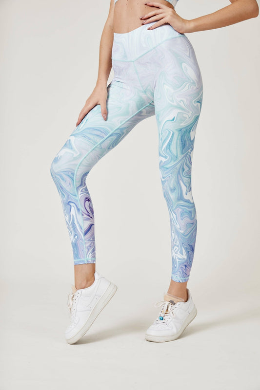 Illusion Leggings - Sky Blue - MYSILVERWIND