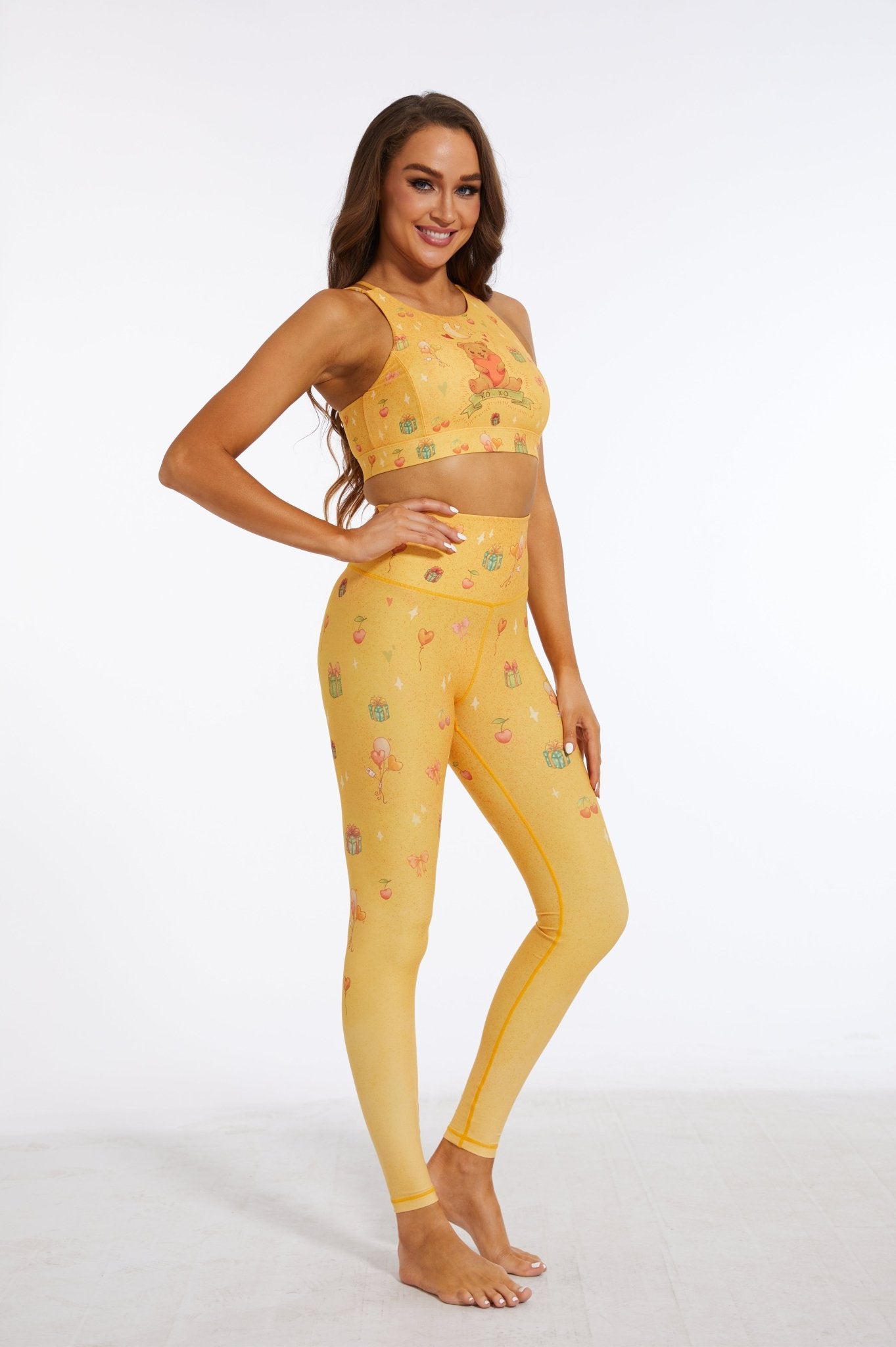 Innocence High - waisted Leggings - Mustard Yellow - MYSILVERWIND