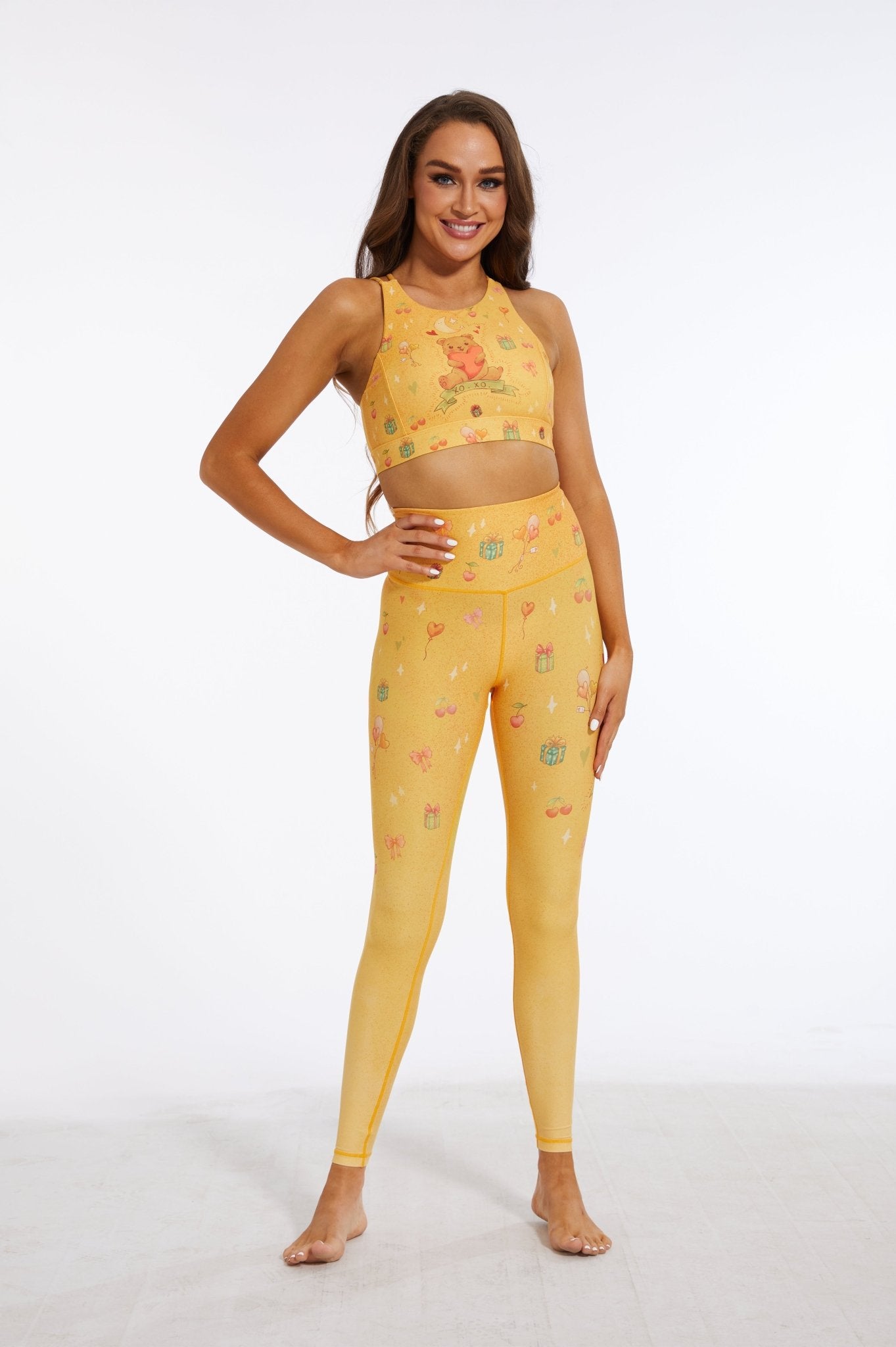 Innocence High - waisted Leggings - Mustard Yellow - MYSILVERWIND