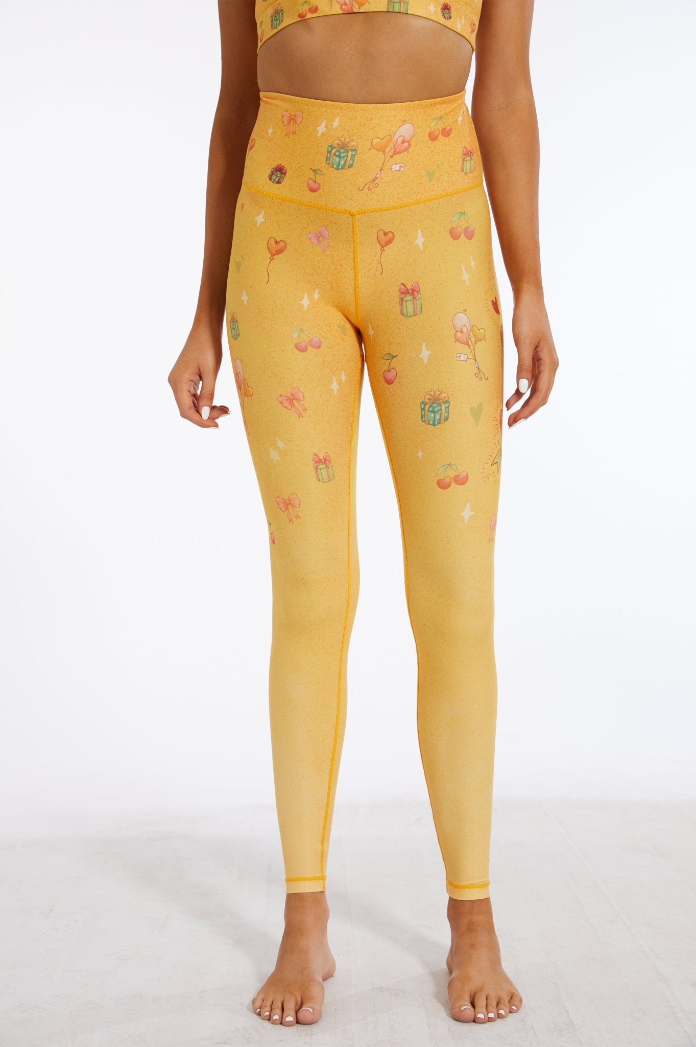 Innocence High - waisted Leggings - Mustard Yellow - MYSILVERWIND