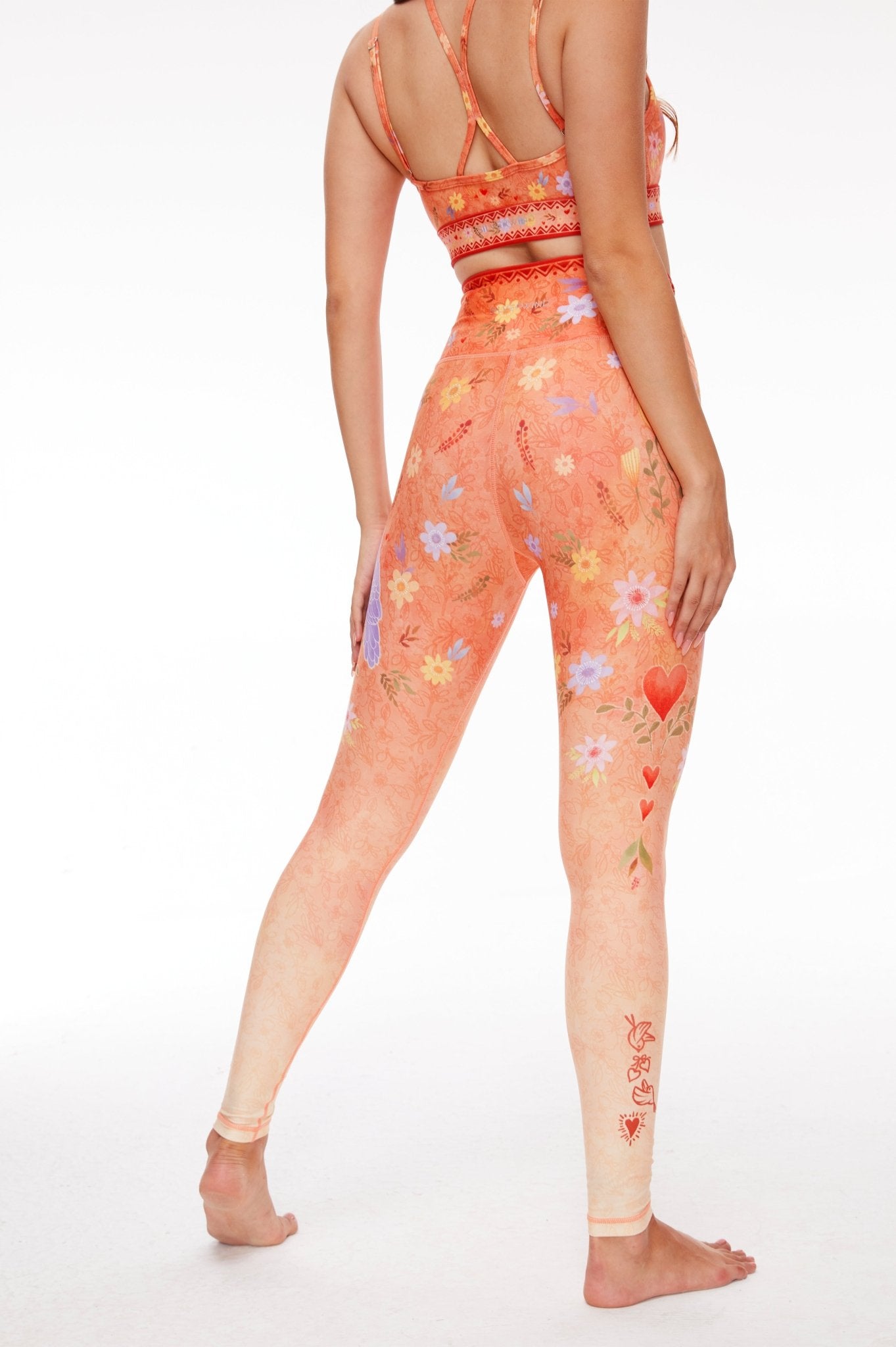 Lovebirds High - waisted Leggings - MYSILVERWIND