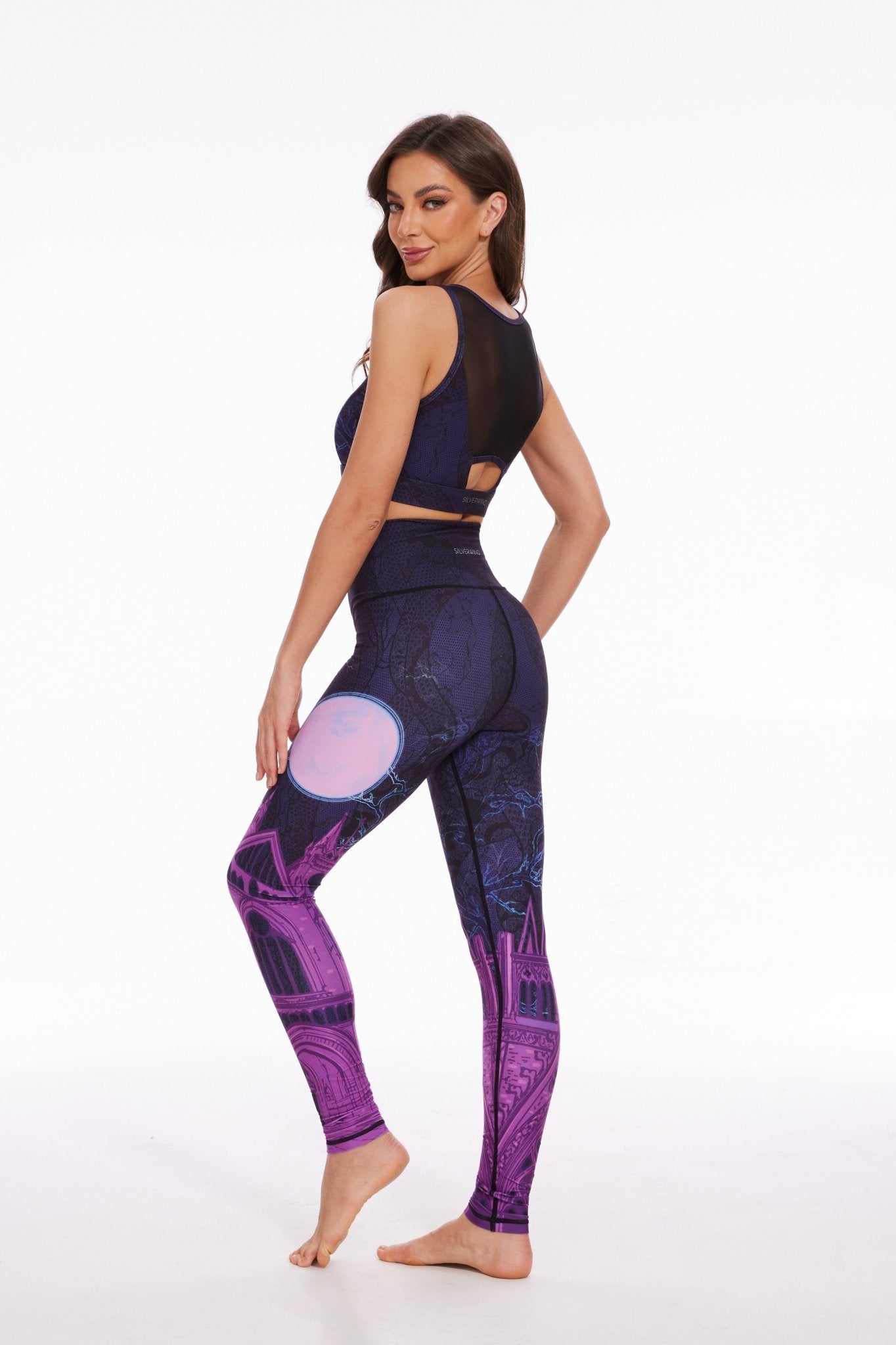 Mystic Castle Night High - waisted Leggings - MYSILVERWIND