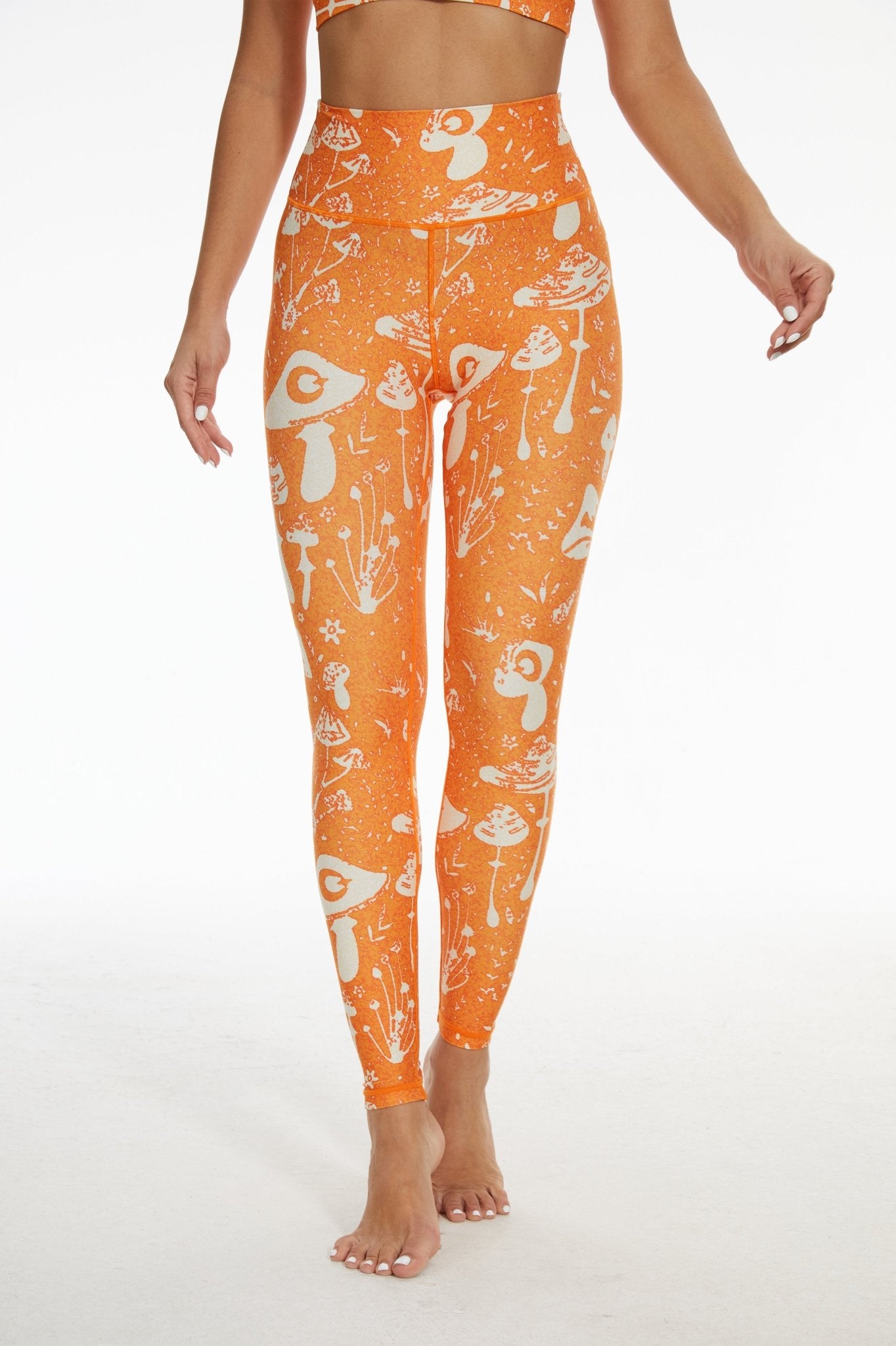 Mystic Mushroom High - waisted Leggings - MYSILVERWIND