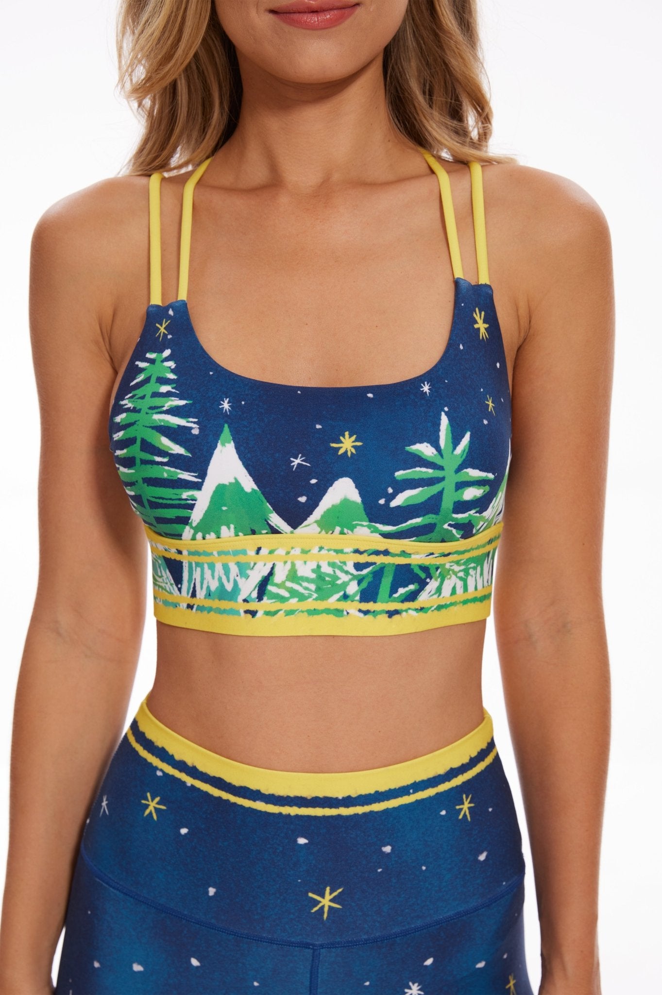 Noel’s Night Strappy Sports Bra - MYSILVERWIND