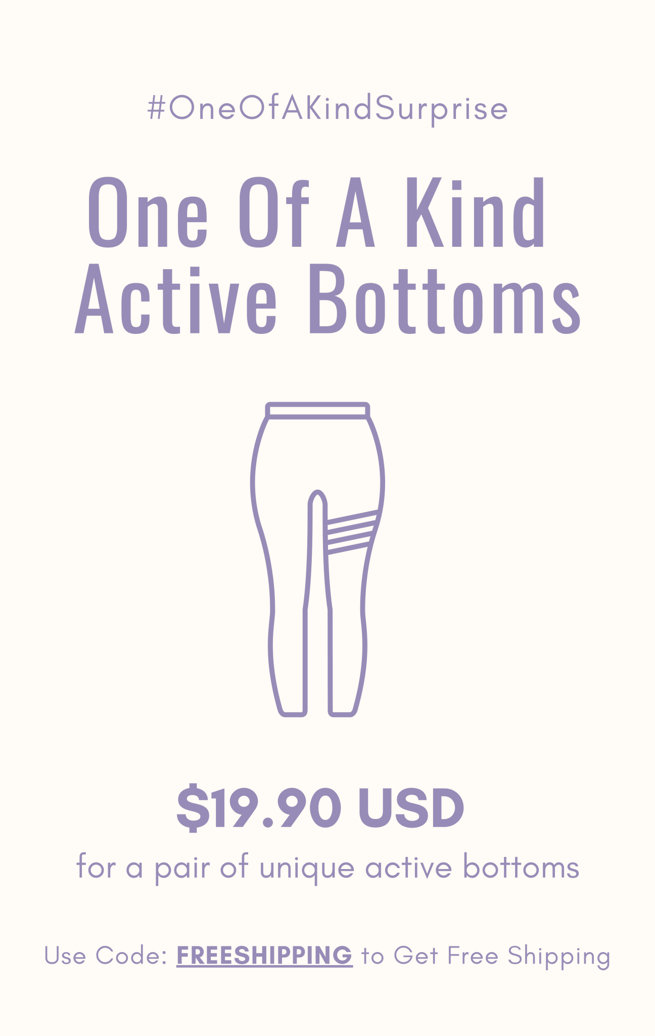 One Of A Kind Active Bottoms - MYSILVERWIND