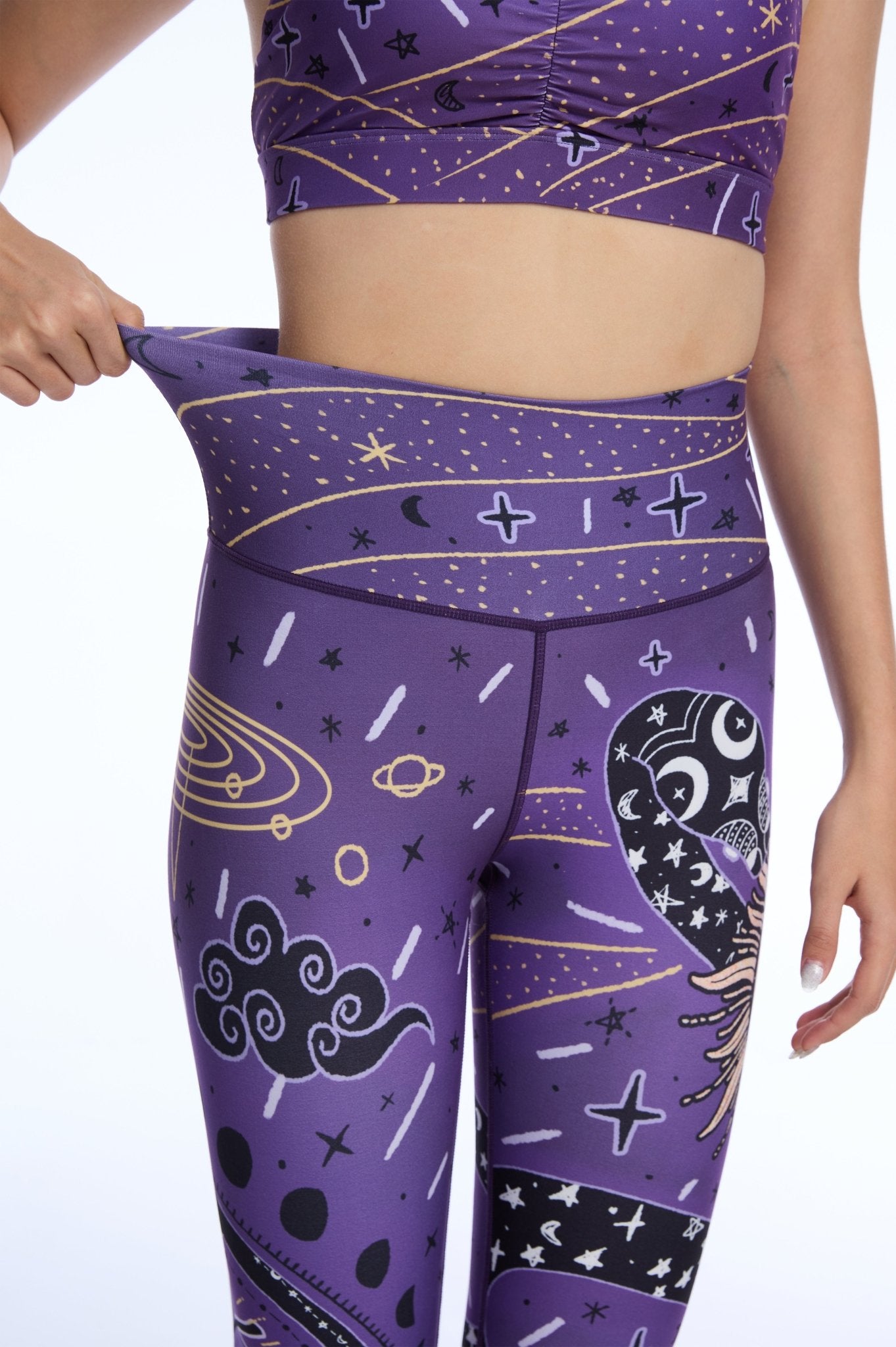 Serpent Cosmos High - Waisted Leggings - MYSILVERWIND