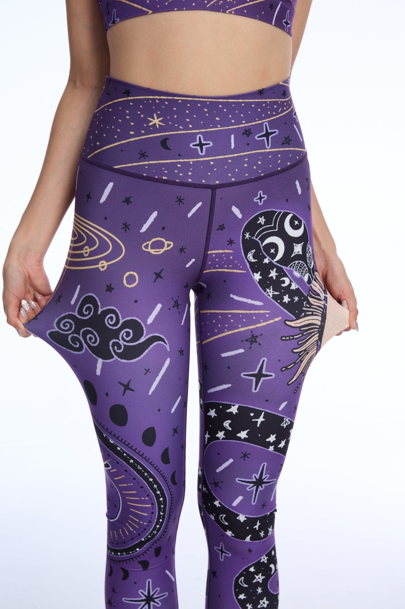 Serpent Cosmos High - Waisted Leggings - MYSILVERWIND