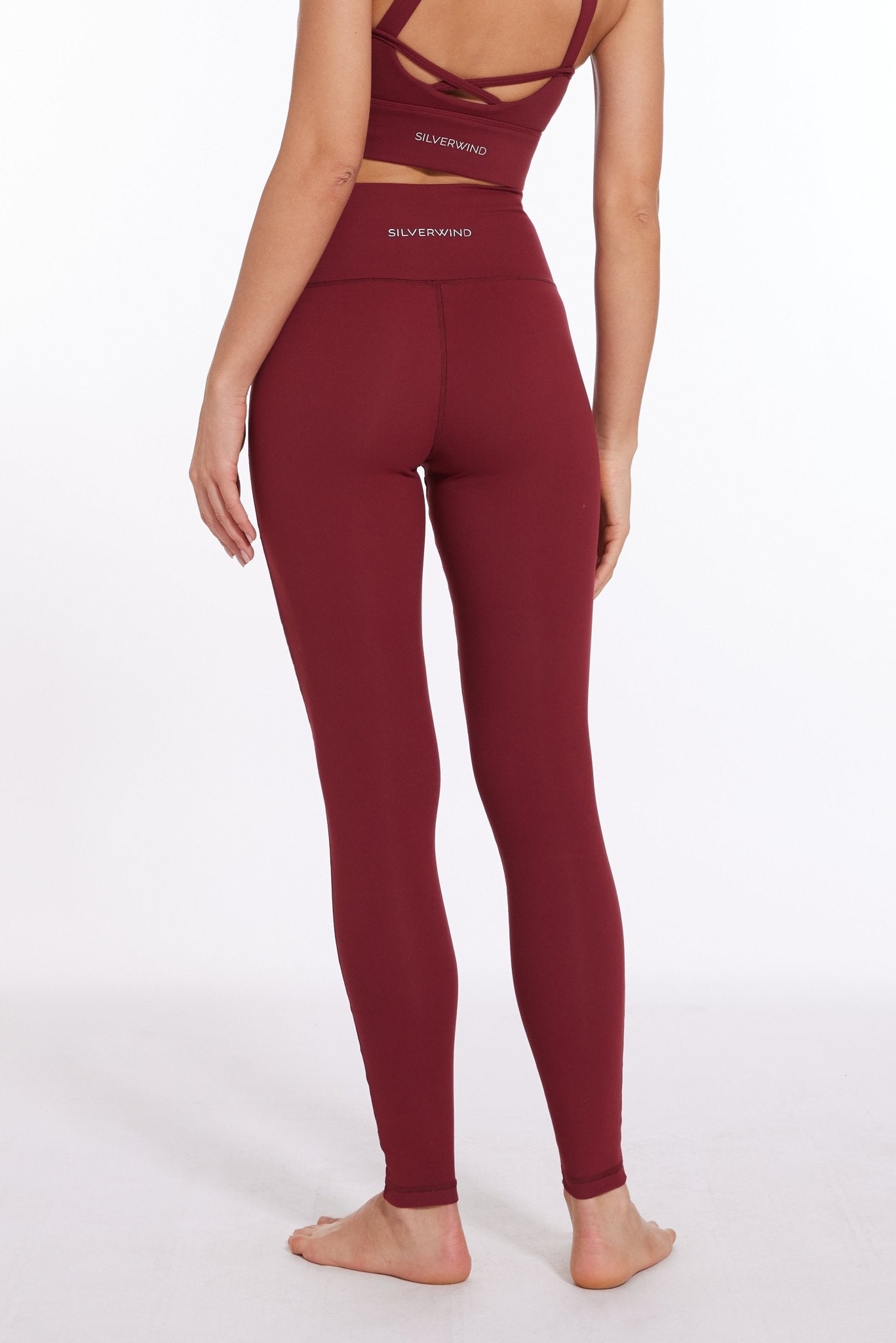 Sexy Flora High - waisted Leggings - Angora Red - MYSILVERWIND