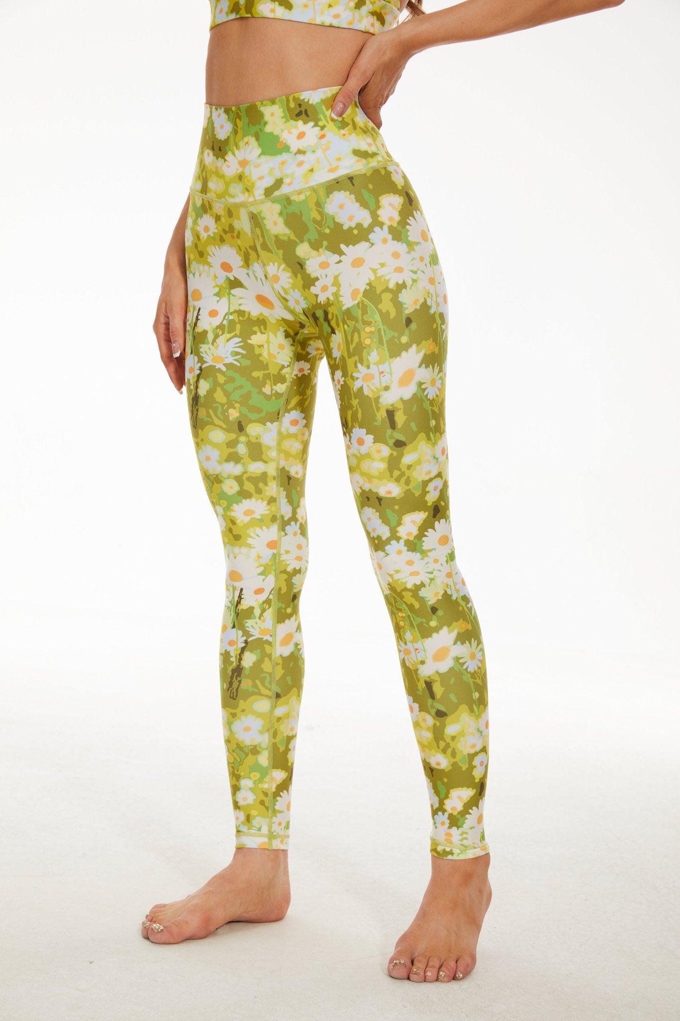 Sunlit Daisies High - waisted Leggings - MYSILVERWIND