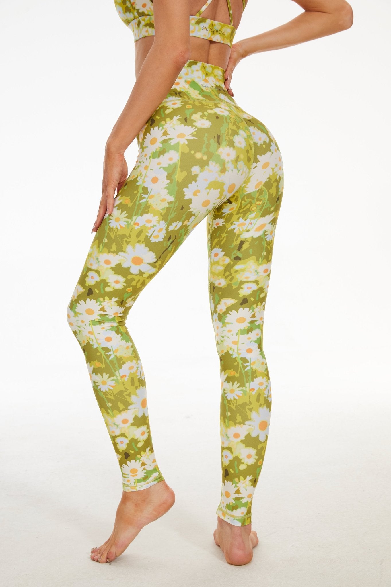 Sunlit Daisies High - waisted Leggings - MYSILVERWIND