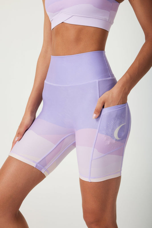 Violet Moonlight High - waisted Shorts - MYSILVERWIND